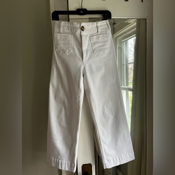 Anthropologie The Colette cropped wide-leg jeans by Maeve - Picture 9 of 12